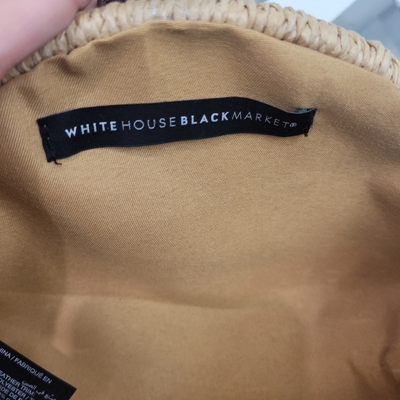 White House Black Market Ratan Crossbody Clutch Handbag - Picture 8 of 11